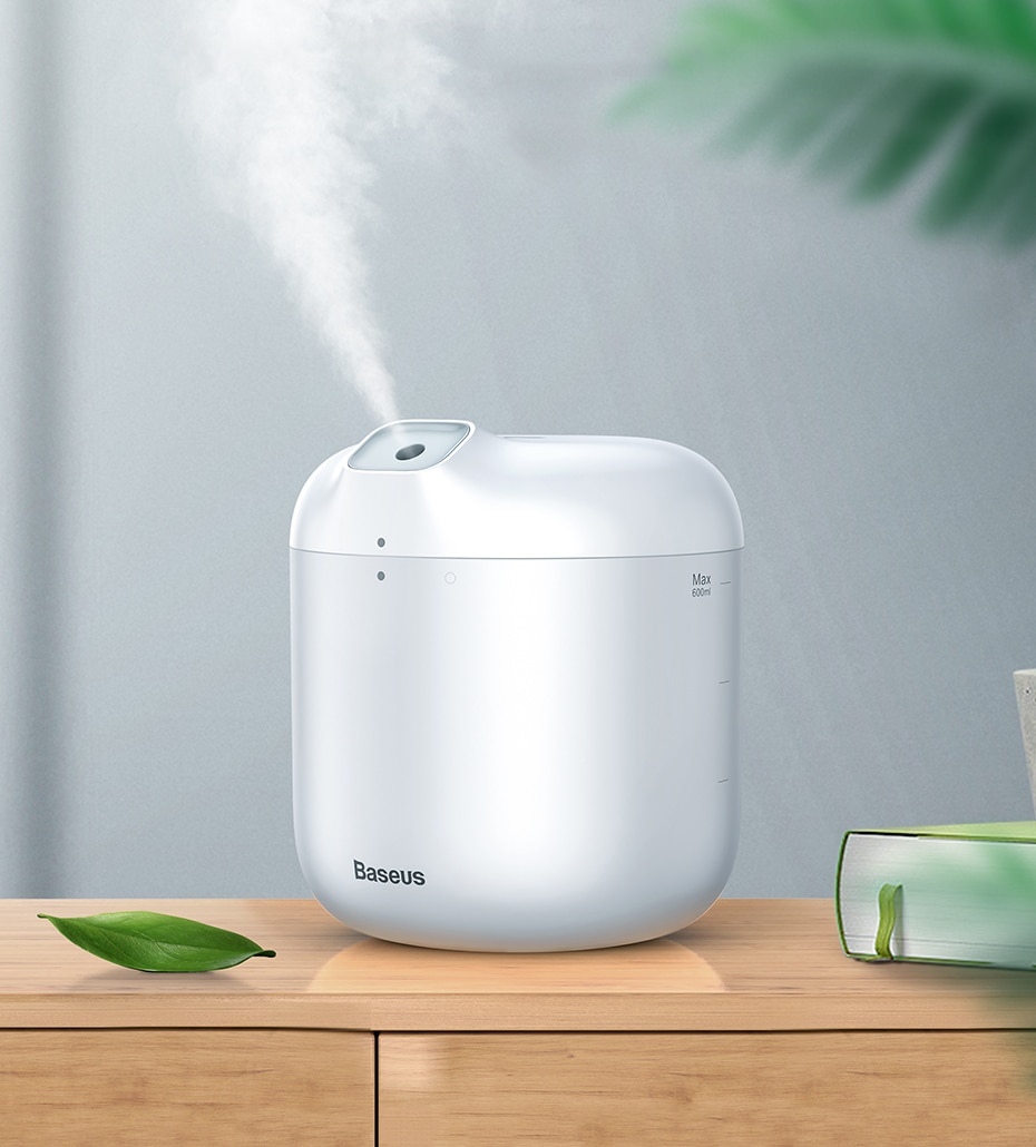 Baseus Humidifier Air Humidifier Purifying For Home Office Large Capacity Humidificador With LED Lamp Fogger Mist Maker