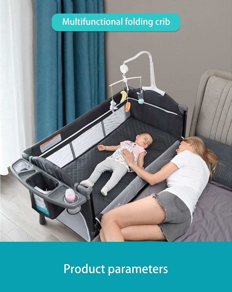 Convertible Bed, Crib, Play Pen, Shaker, and Separate Bed