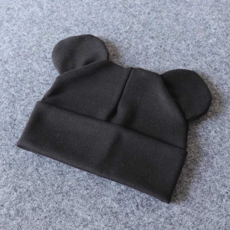 Warm baby hat with ears