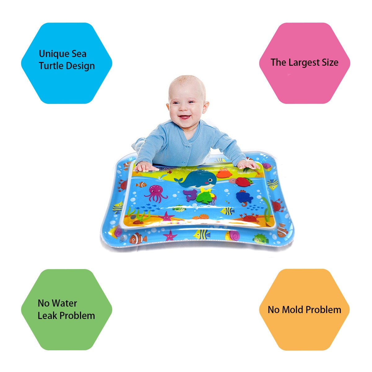Baby Water Mat Inflatable Cushion Infant Toddler Water Play Mat for Children Early Education Developing Summer Toy dropshipping