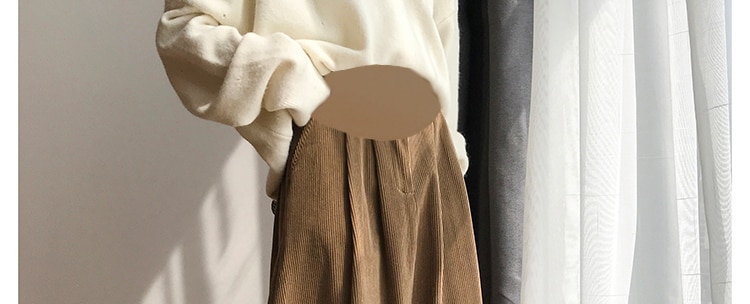 Thick Corduroy Maternity Skirt