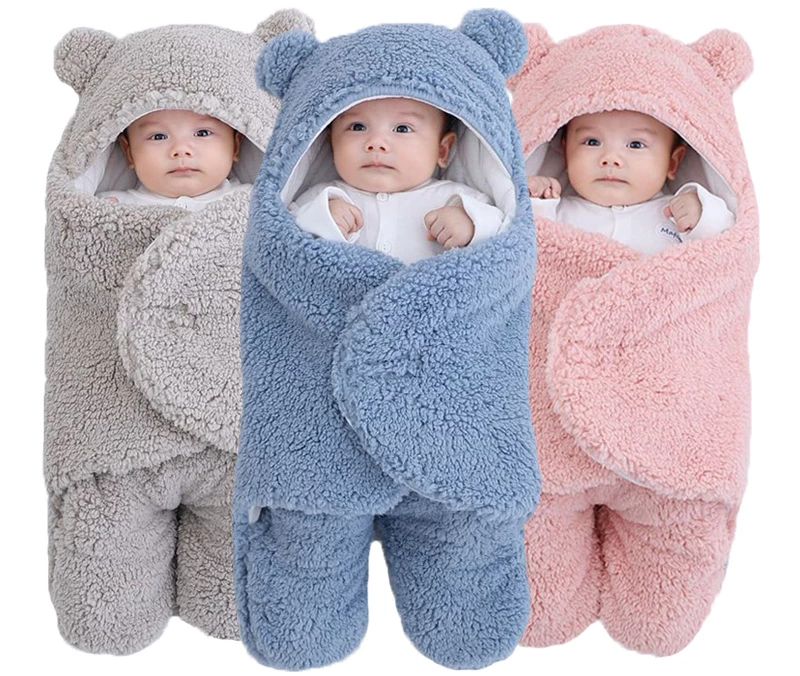 100% Cotton Baby Swaddle Blanket Sleeping Cocoon